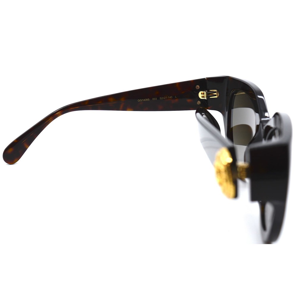 Gucci GG1408S 003 Havana Brown Cat Eye Sunglasses NWT - Picture 13 of 15
